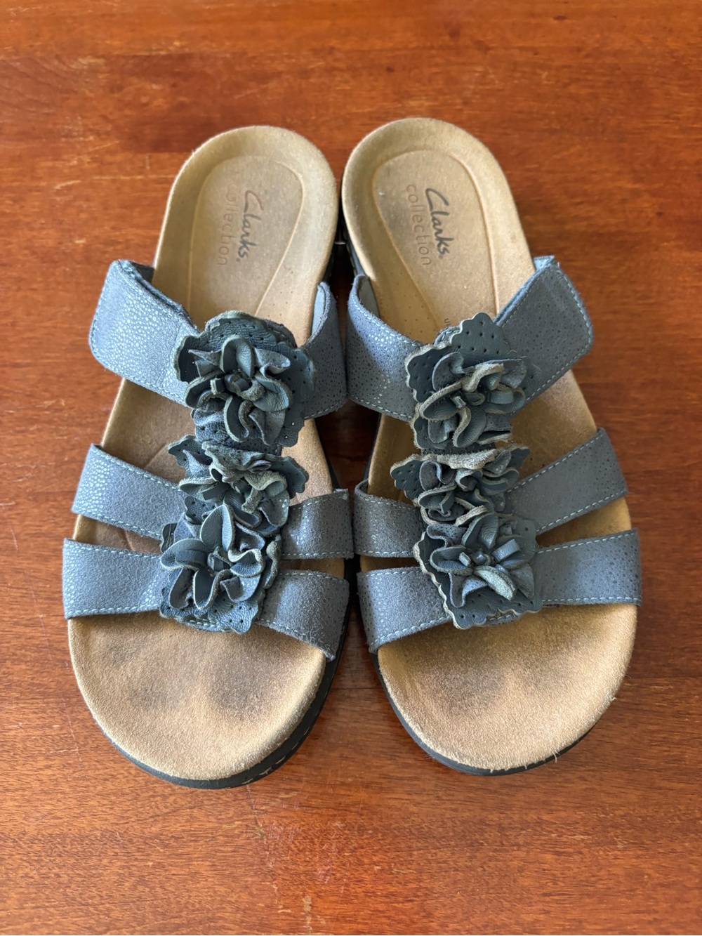 Clarks Laurieann Judi Flower Sandal-Super Comfy- 8